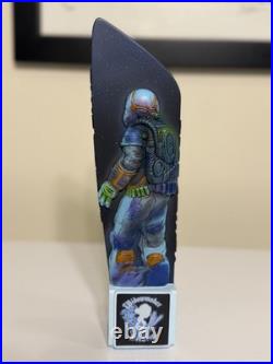 WIDOWMAKER Brewing ASTRONAUT BLUE COMET BEER Tap Handle MASSACHUSETTS New