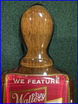 Walters Beer Tap Knob Handle Acrylic 1970s Eau Claire Wis