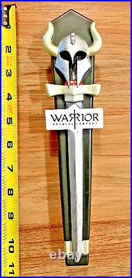 Warrior Beer Tap Handle Knob Keg Draft Bar Brewing Company Viking Helmet Sword