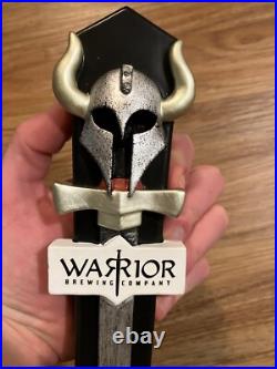 Warrior Beer Tap Handle Knob Keg Draft Bar Brewing Company Viking Helmet Sword