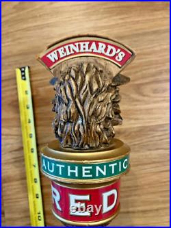 Weinhard's Beer Tap Handle Knob Keg Bar Top Kegerator Boars Head Red Ale Vintage