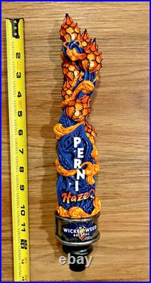 Wicked Weed Beer Tap Handle Knob Top Draft Keg Bar Brewing Perni IPA Haze