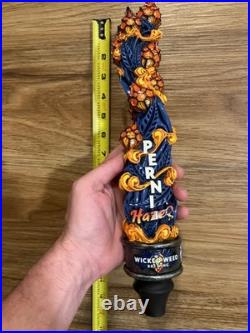 Wicked Weed Beer Tap Handle Knob Top Draft Keg Bar Brewing Perni IPA Haze