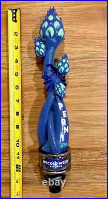 Wicked Weed Beer Tap Handle Knob Top Draft Keg Bar Brewing Perni IPA Spider