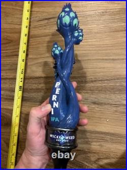 Wicked Weed Beer Tap Handle Knob Top Draft Keg Bar Brewing Perni IPA Spider