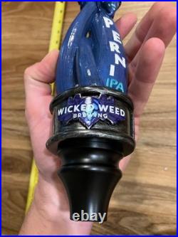 Wicked Weed Beer Tap Handle Knob Top Draft Keg Bar Brewing Perni IPA Spider