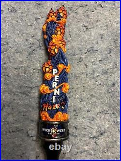 Wicked Weed PERNI HAZE Beer Tap Handle, New in Box