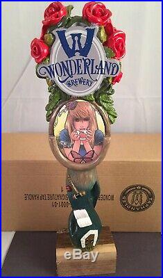 Wonderland Curiouser And Curiouser Beer Tap Handle Rare Figural Beer Tap Handle