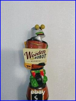 Wooden Robot Brewery Figural 11 Draft Beer Tap Handle Mancave Bar