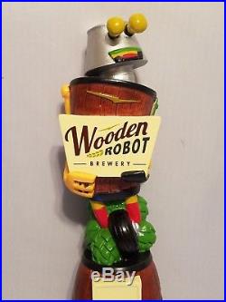 Wooden Robot Brewery New Excellent 11 Beer Keg Tap Handle No Box