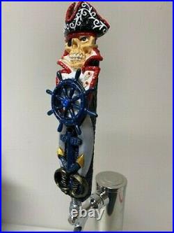 Yo-ho-ho Pirate -painted Skull Bar Beer Tap Handle Direct From Ron Lee