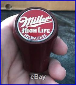 (b) Vintage Miller High Life Beer Brewing Ball Tap Knob / Handle Milwaukee Wi