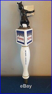 (l@@k) Hamms Beer Bear Tap Handle From The Beer Refreshing Hamm's Game Room Mib