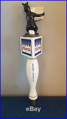 (l@@k) Hamms Beer Bear Tap Handle From The Beer Refreshing Hamm's New Style Mib