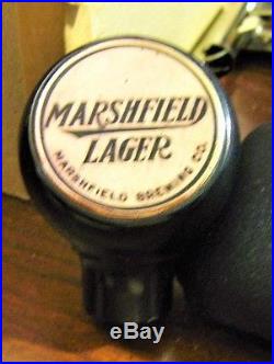 (vintage) Marshfield Beer Brewing Ball Tap Knob Handle Marshfield Wi Wisconsin